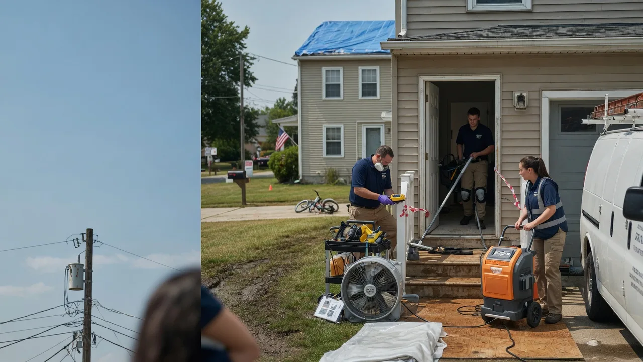 Water Damage Repair in Larwill, IN near me